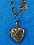 Halskette mit Herz Medaillon gold ca. 59 - 64 cm
