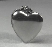 Herz Medaillon silber