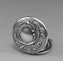 Medaillon rund silber