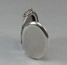 Medaillon oval silber