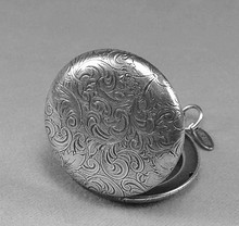 Medaillon rund silber