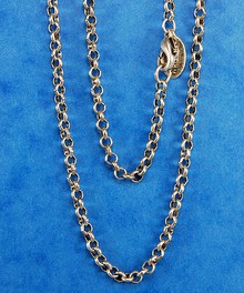 Halskette in silber, Länge ca. 80 cm