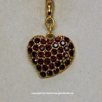 Pilgrim Charms Anhänger Sweetheart in rot/gold