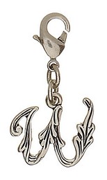 Pilgrim Charms Anhänger Buchstabe W in silber