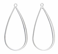 Pilgrim Charms Earrings in silber