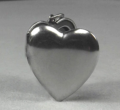 Herz Medaillon silber