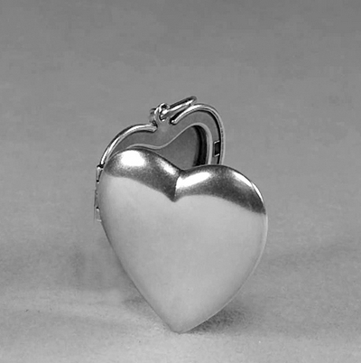 Herz Medaillon in silber inkl. Fotoservice