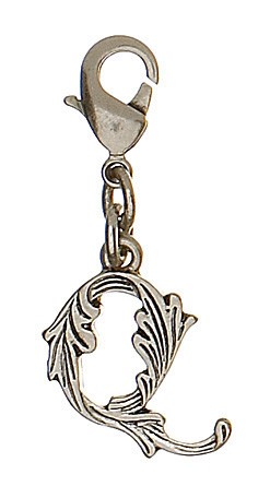 Pilgrim Charms Anhänger Buchstabe Q in silber