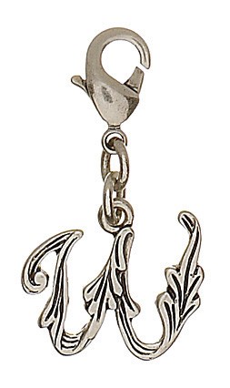 Pilgrim Charms Anhänger Buchstabe W in silber