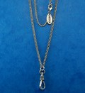 Halskette in silber, Länge ca. 80 cm