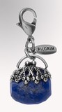 Pilgrim Charms Anhänger Handtasche in blau/silber